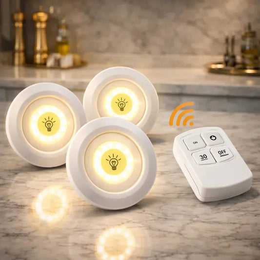 3 LED Lights With Remote Control Operated