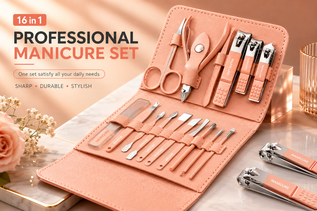 16 PCS Manicure Pedicure Set