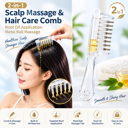 2in1 Sclap Massage & Hair Care Comb