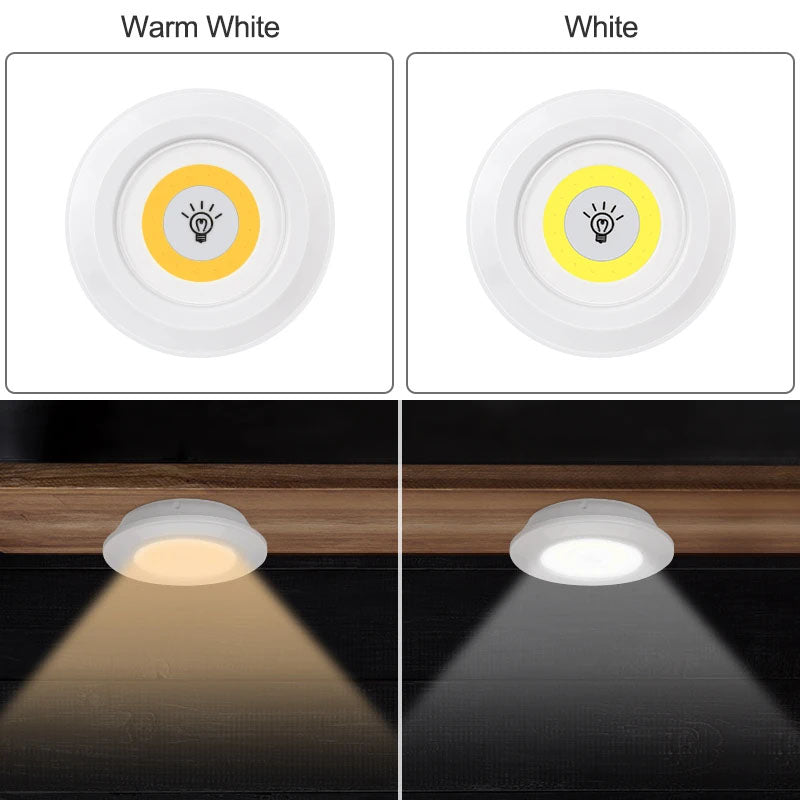 LED Light With Remote Control Operated Pack of 3